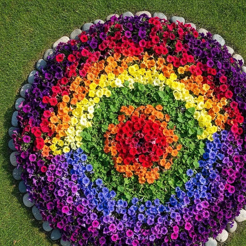 Petunia Flower Bed Ideas