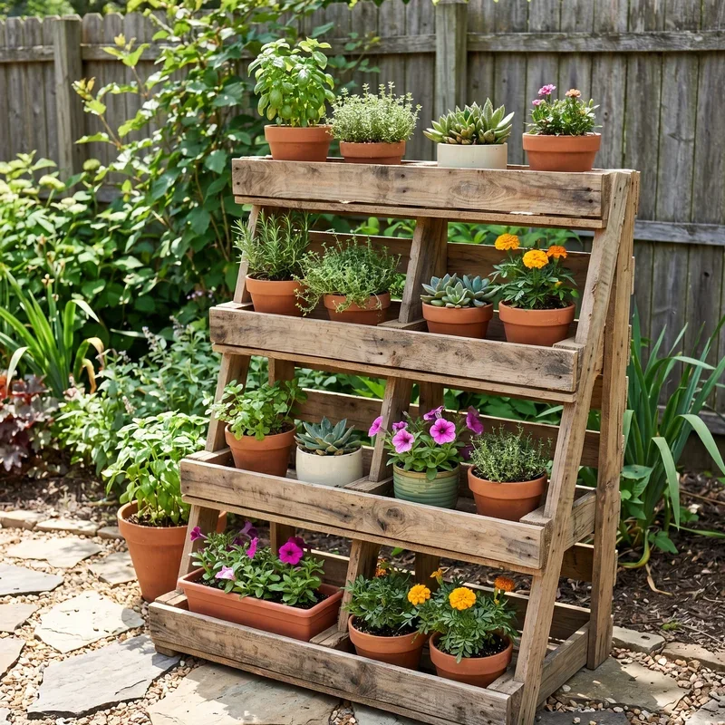 Pallet Plant Stand Ideas