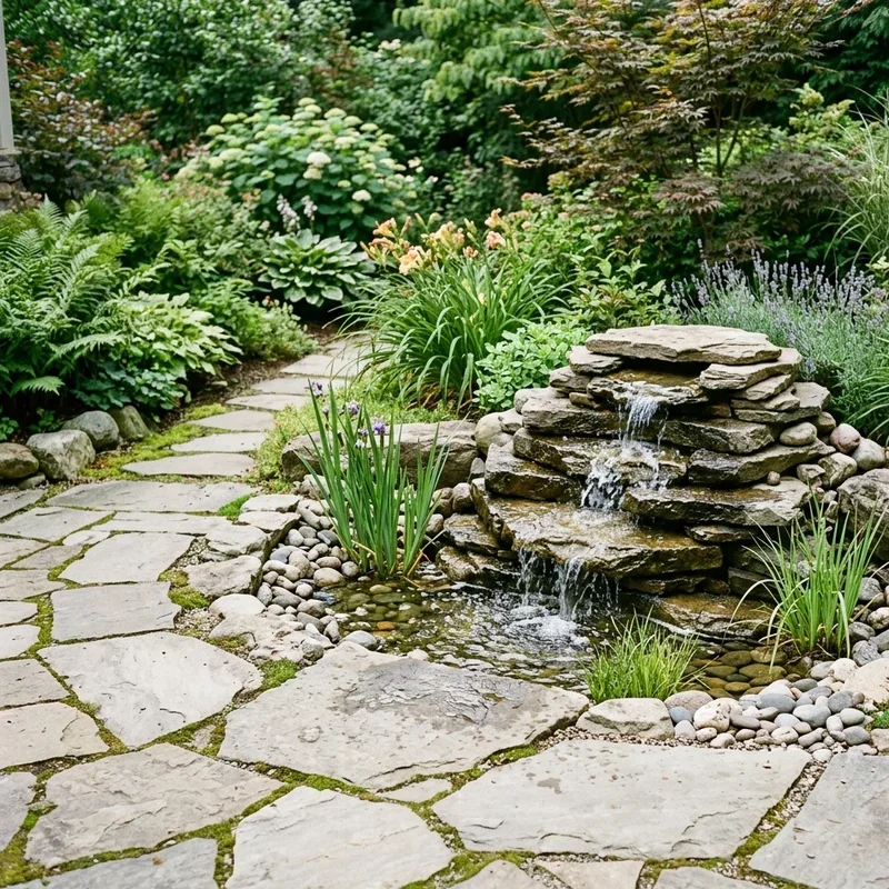 Flagstone Garden Ideas
