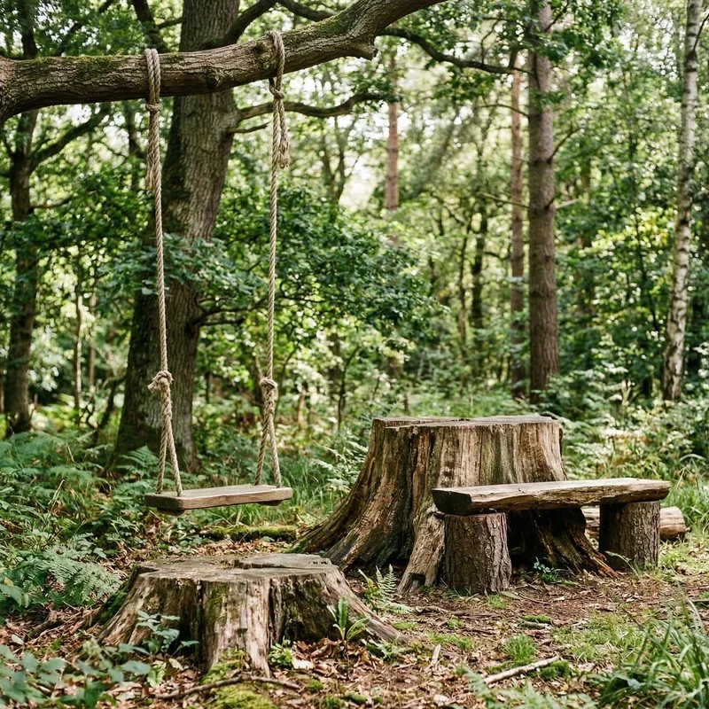Tree Stump Bench Ideas