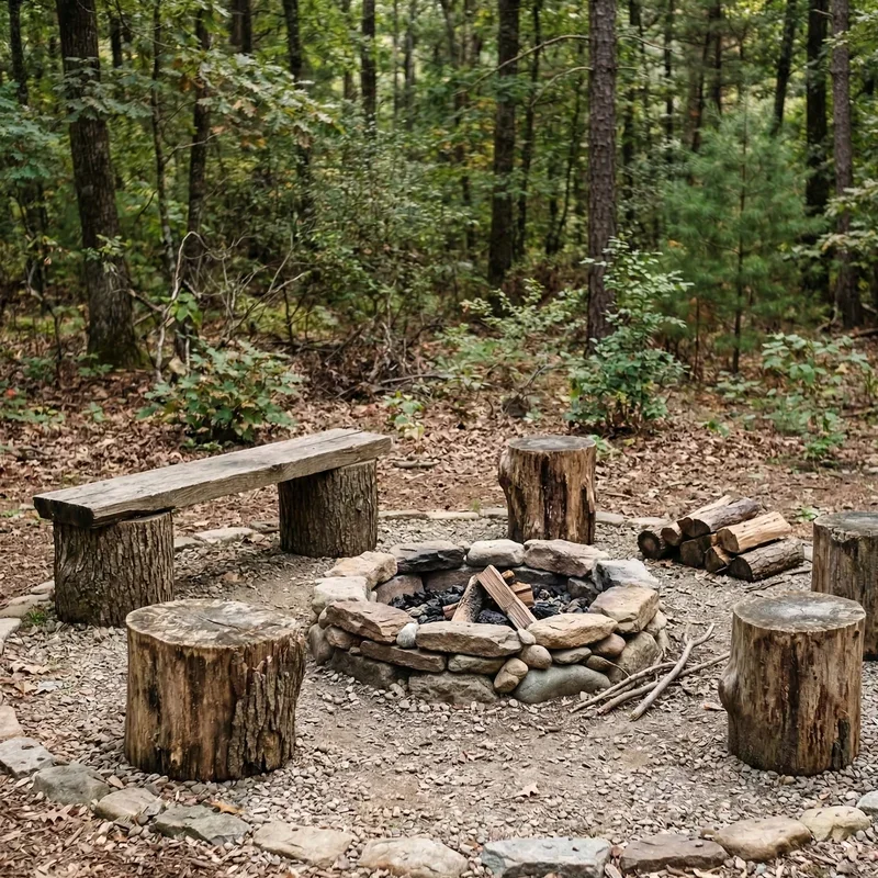 Tree Stump Bench Ideas