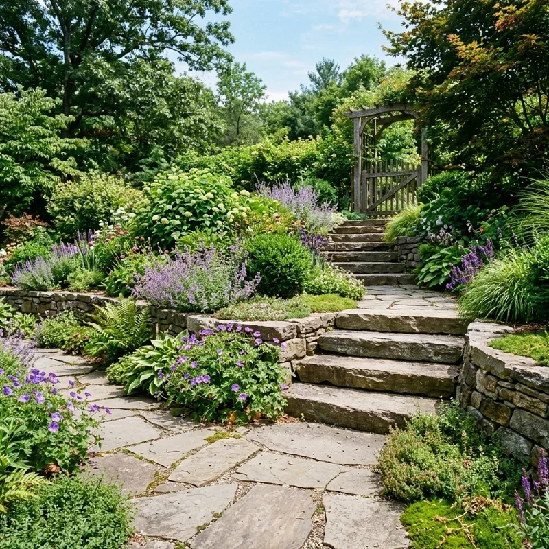 Flagstone Garden Ideas