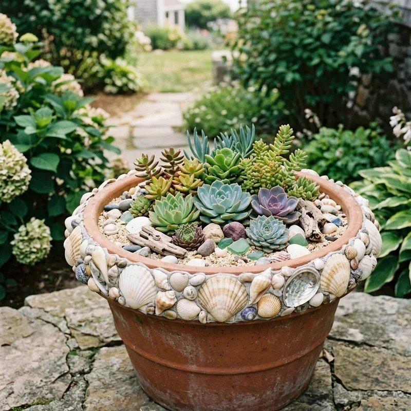 Seashell Garden Ideas