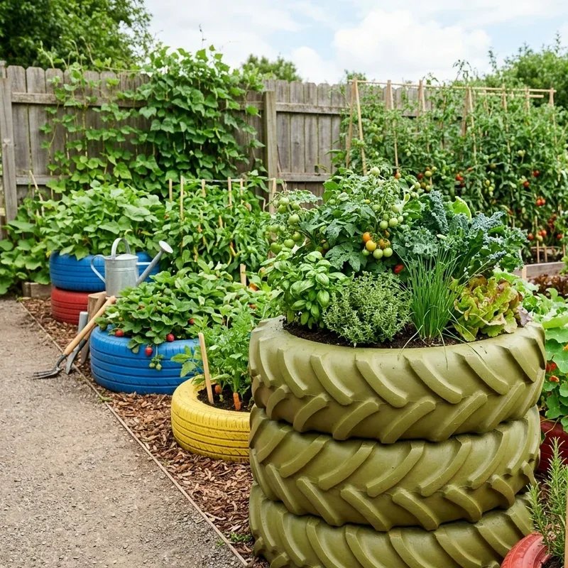 Tire Vegetable Garden Ideas