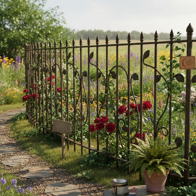 Metal Garden Fence Ideas
