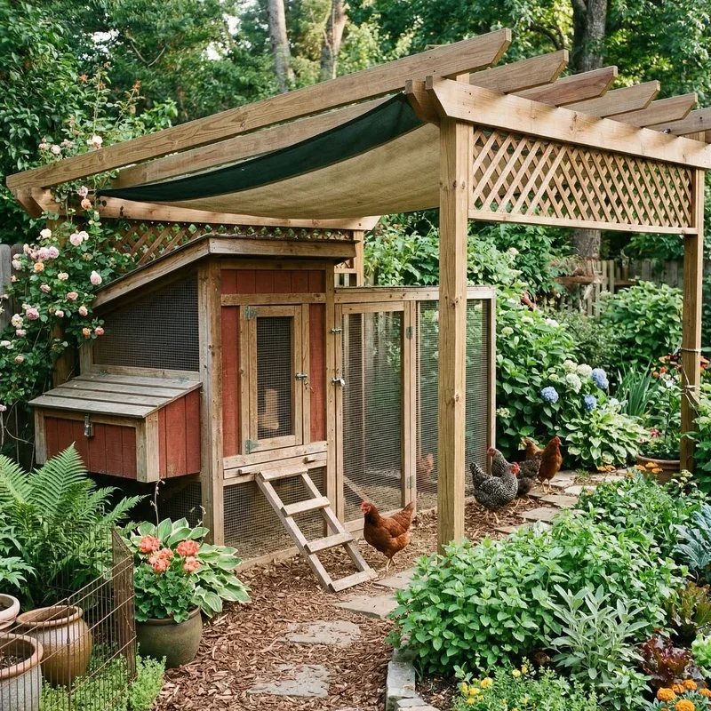 Chicken Coop Garden Ideas