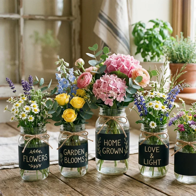 Mason Jar Flower Vase Ideas