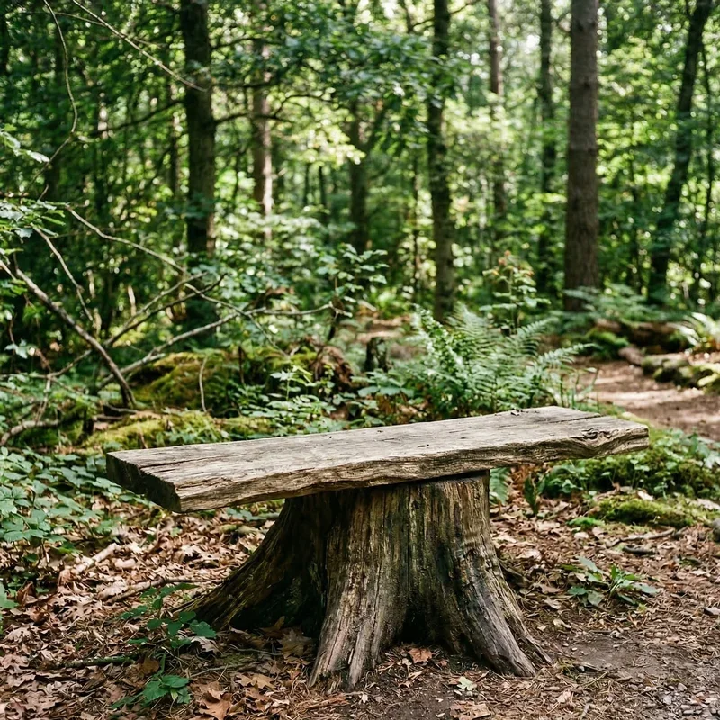 15 Tree Stump Bench Ideas for Rustic Outdoor Seating