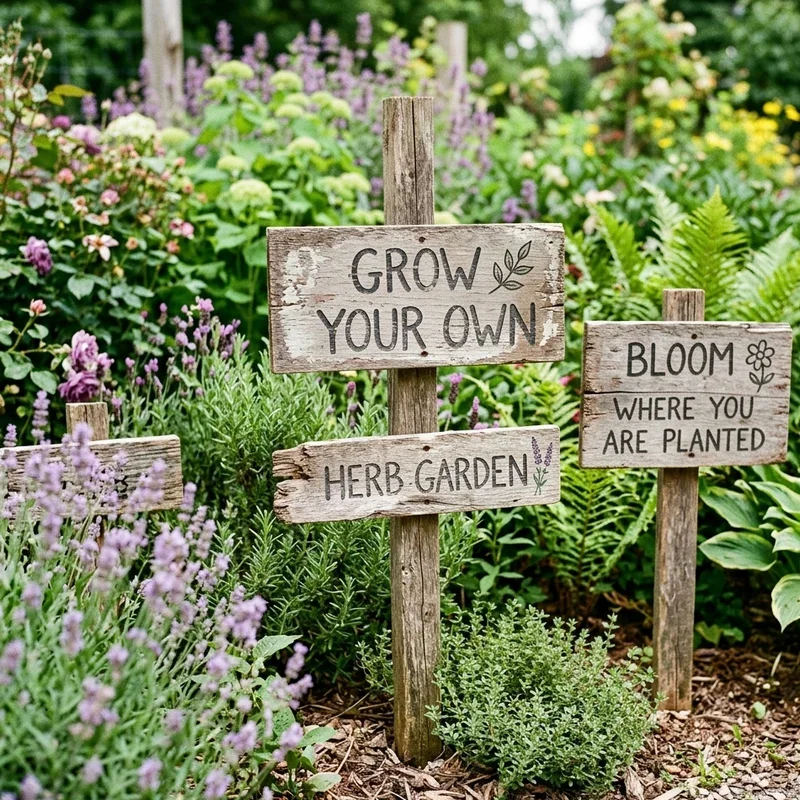 Wood Garden Signs Ideas