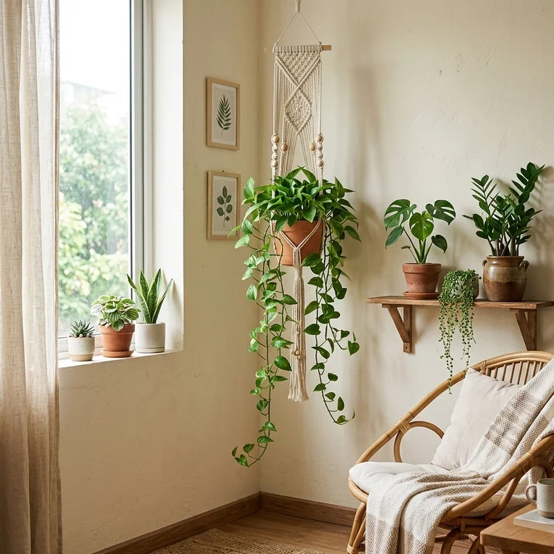 Living Room Plant Corner Ideas