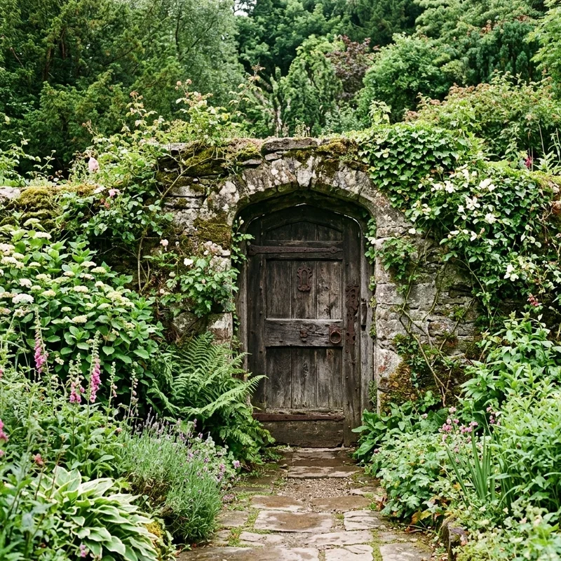 Old Door in the Garden Ideas