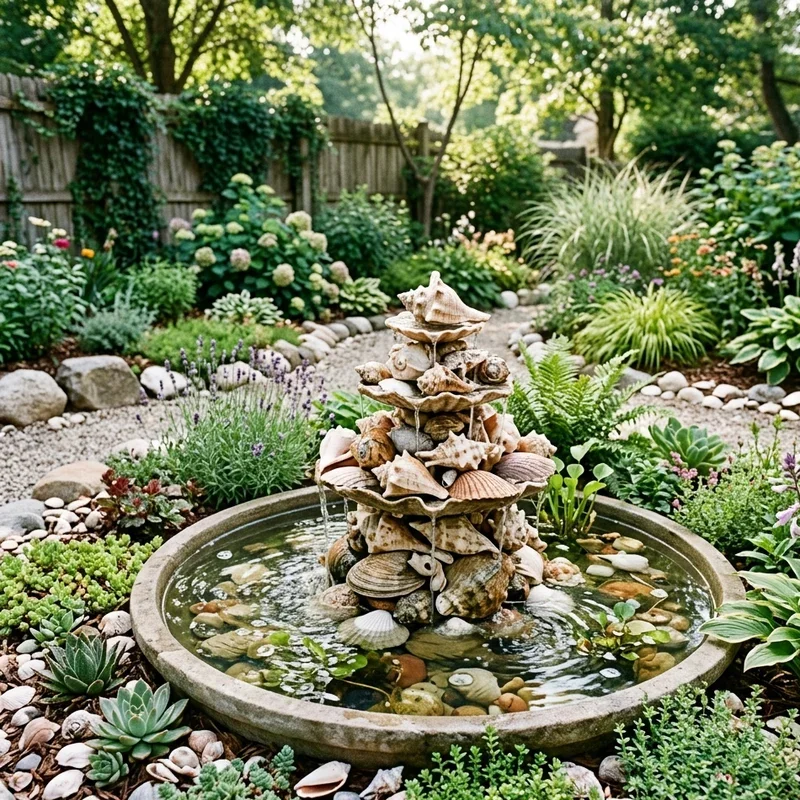 Seashell Garden Ideas