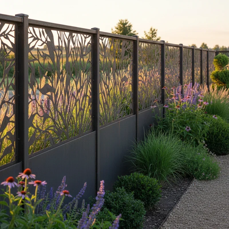 Metal Garden Fence Ideas