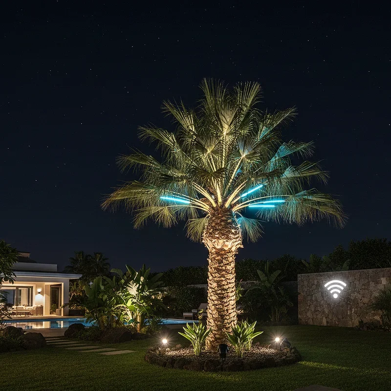 Palm Tree Lighting Ideas