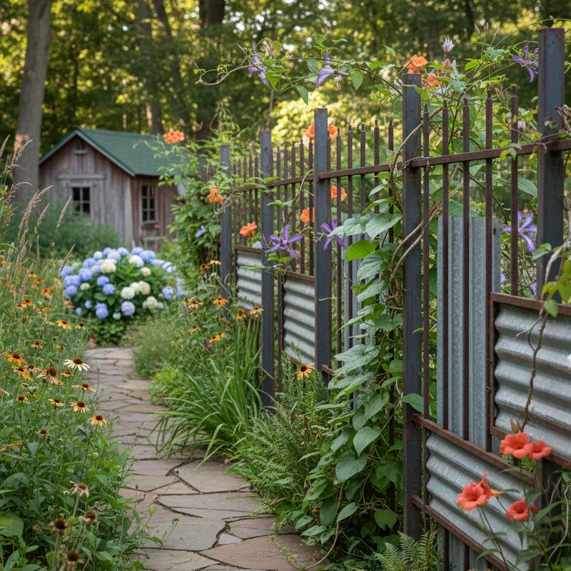 Metal Garden Fence Ideas