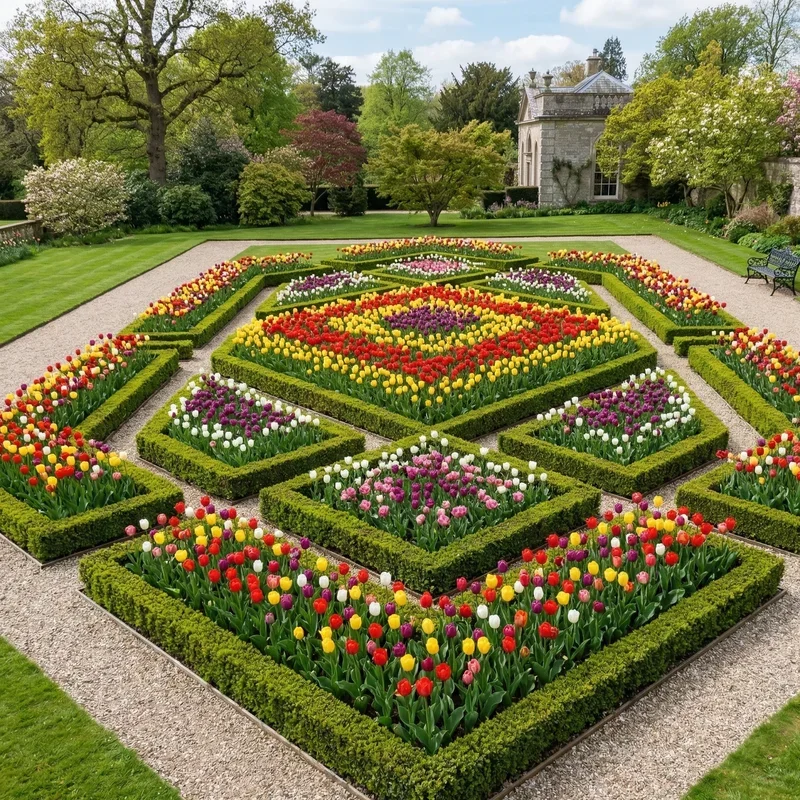 Tulip Flower Bed Ideas
