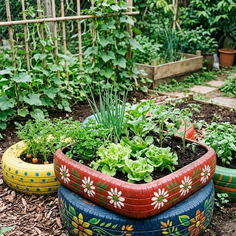 Tire Vegetable Garden Ideas