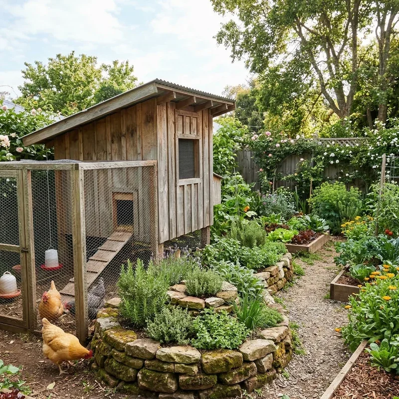 Chicken Coop Garden Ideas