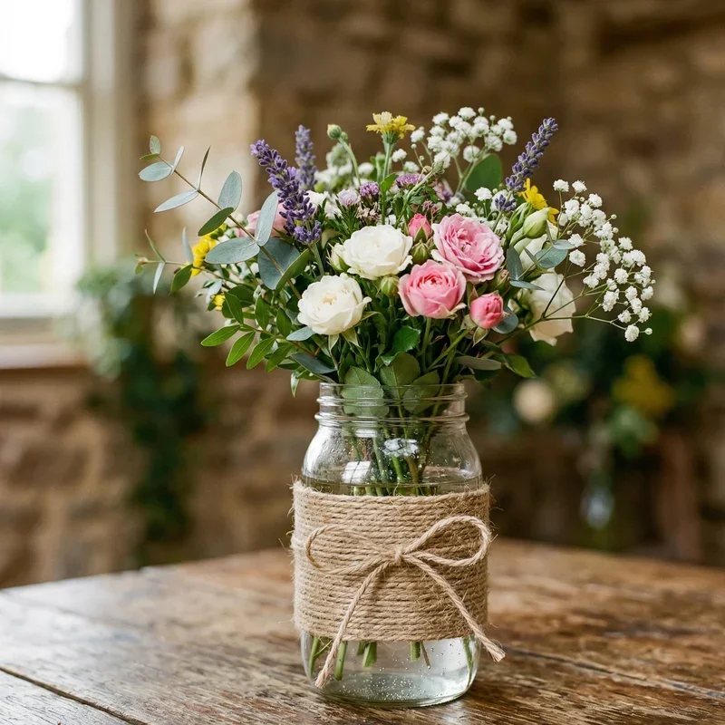 Mason Jar Flower Vase Ideas