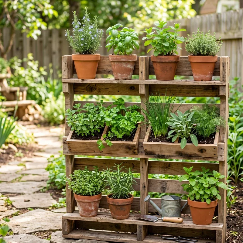 Pallet Plant Stand Ideas