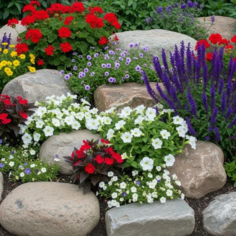 15 Stunning Flower Bed Ideas with Rocks to Try