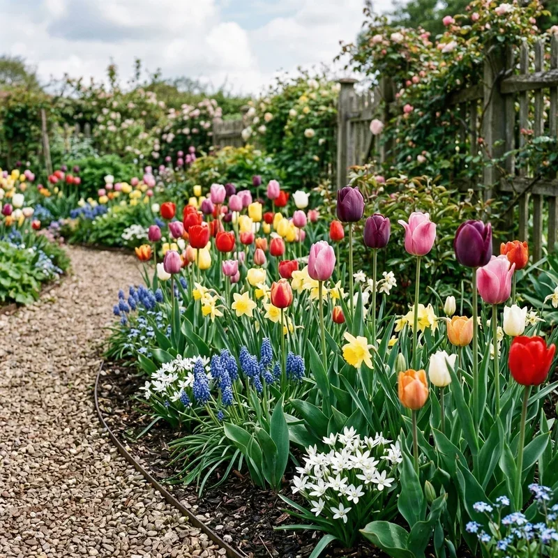 Tulip Flower Bed Ideas