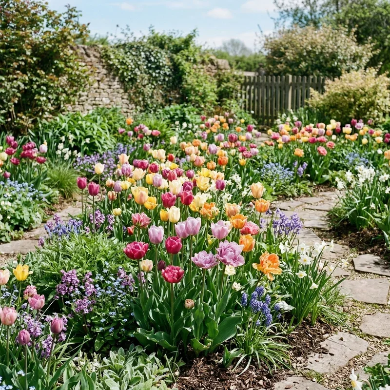 Tulip Flower Bed Ideas