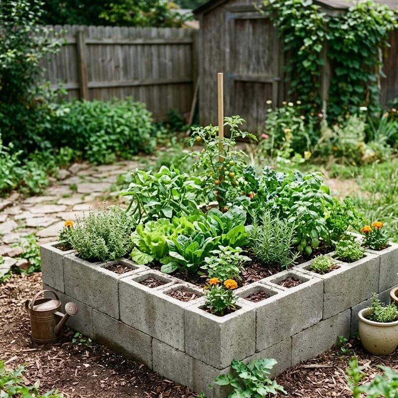 15 Cinder Block Garden Bed Ideas to Upgrade Your Backyard