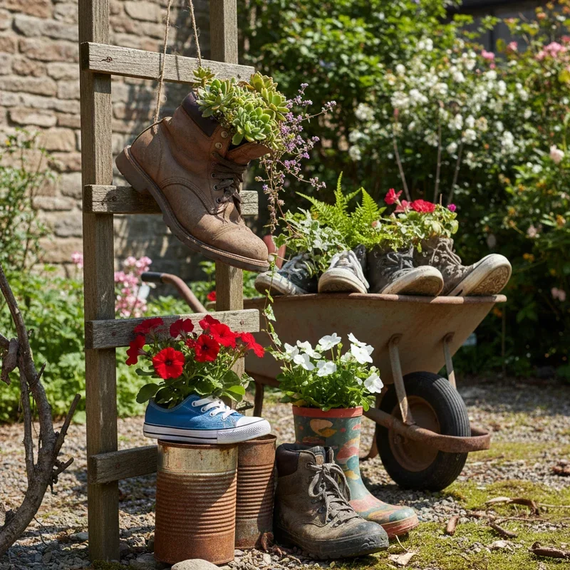 Junk Upcycled Garden Ideas