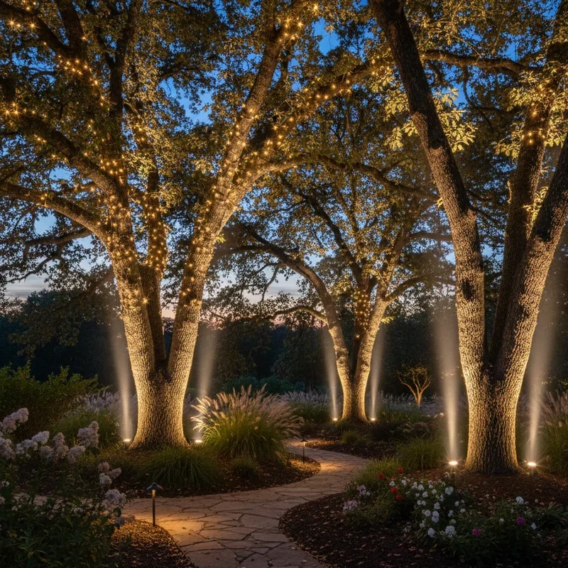 Outdoor Tree Lights Ideas