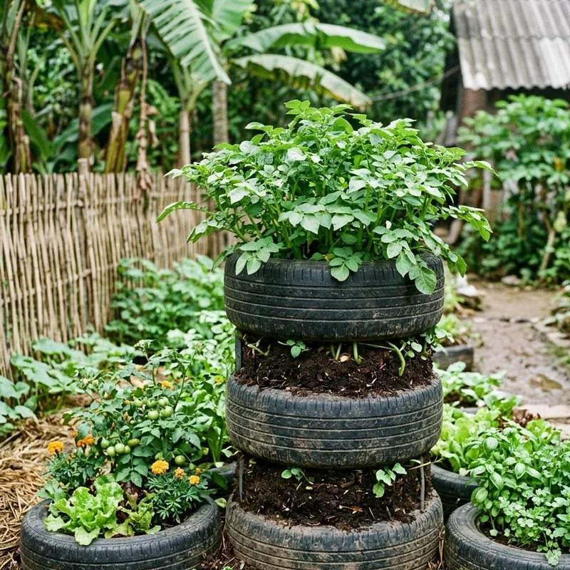 Tire Vegetable Garden Ideas