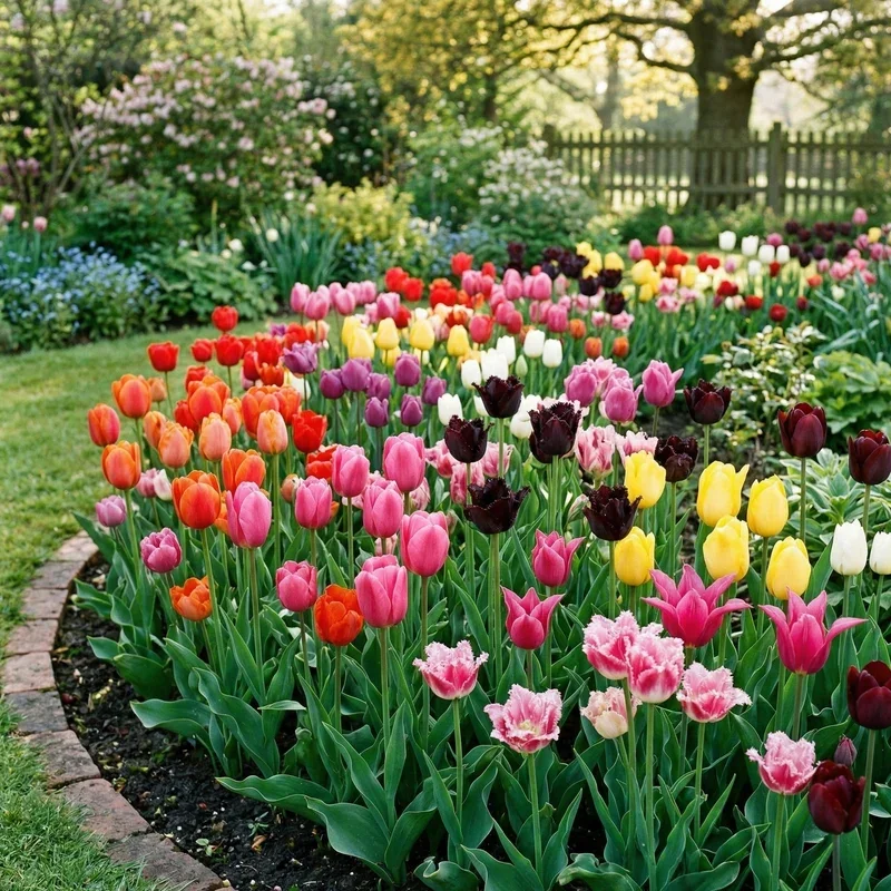 Tulip Flower Bed Ideas