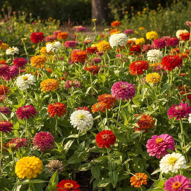 Zinnia Flower Bed Ideas