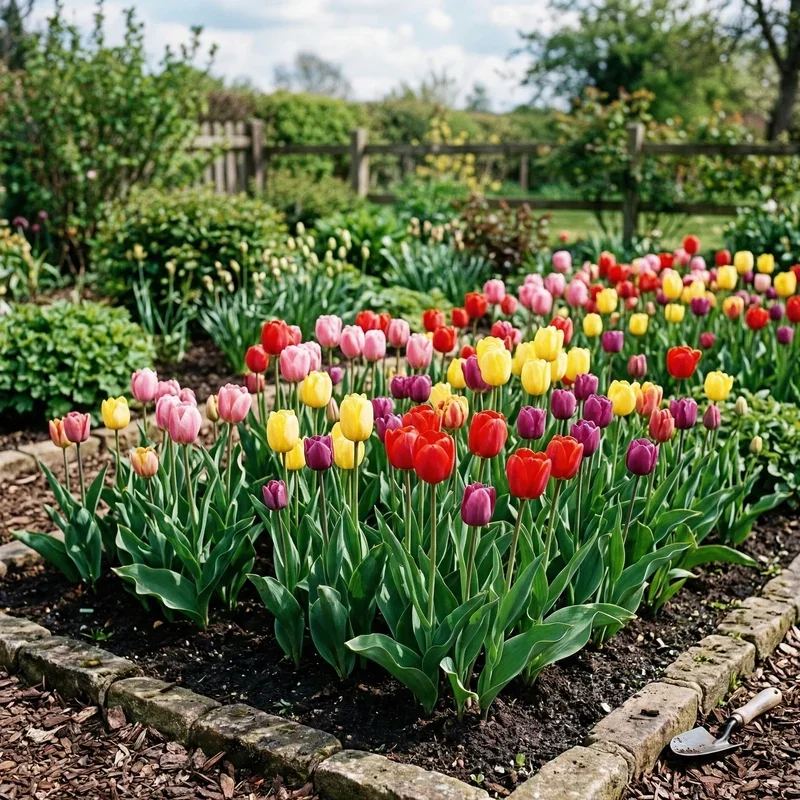 Tulip Flower Bed Ideas