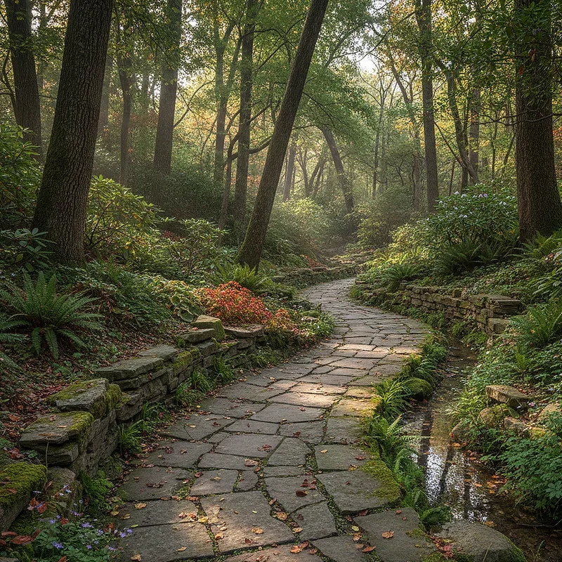Woodland Garden Path Ideas