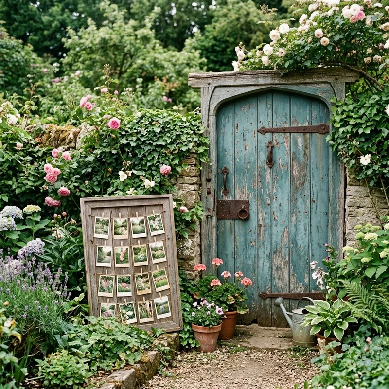 Old Door in the Garden Ideas