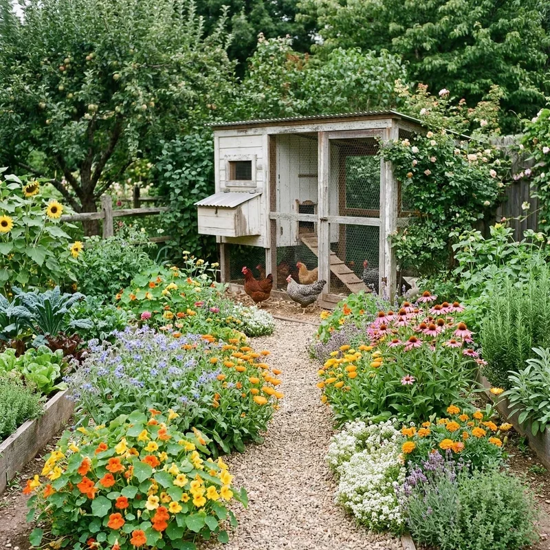 Chicken Coop Garden Ideas