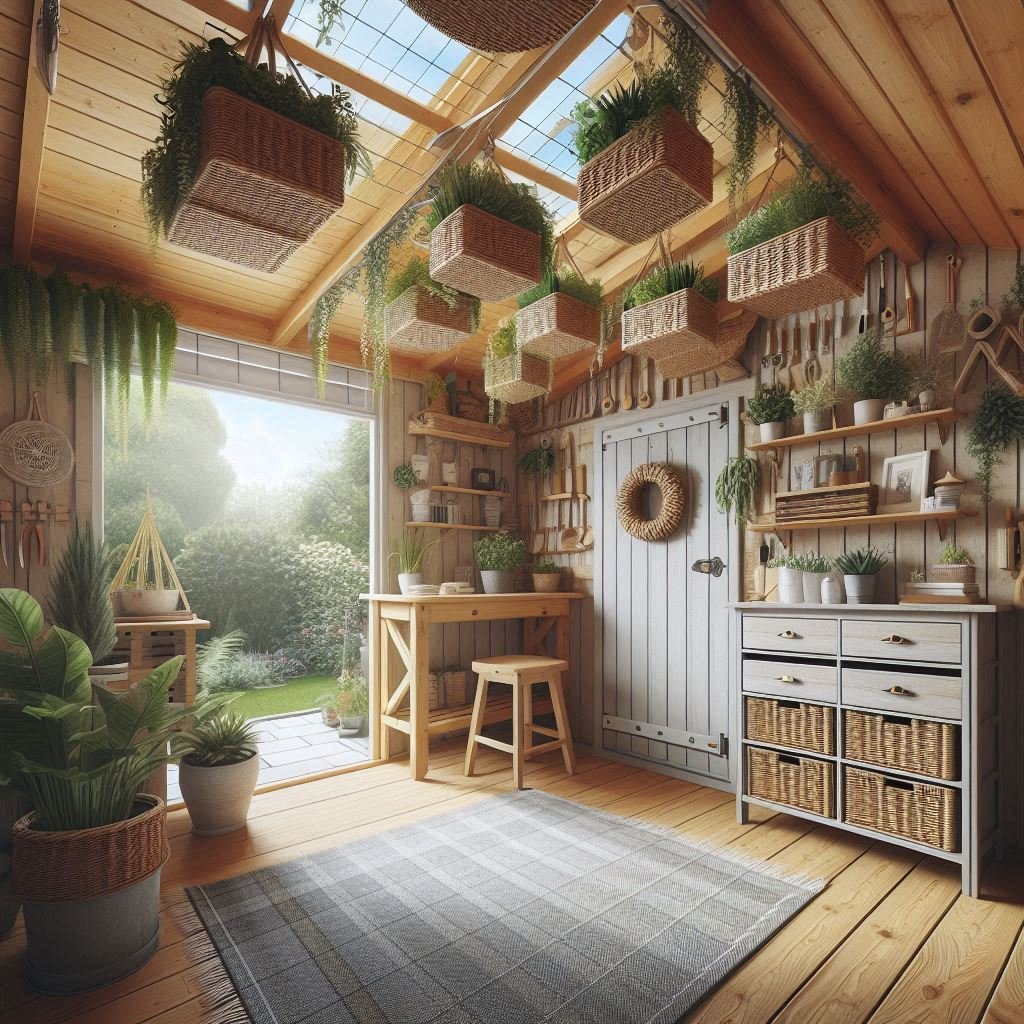 15 Functional Garden Shed Interior Ideas