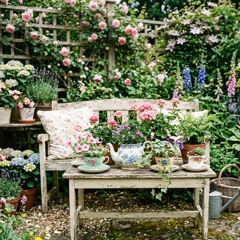 Romantic Shabby Chic Garden Ideas