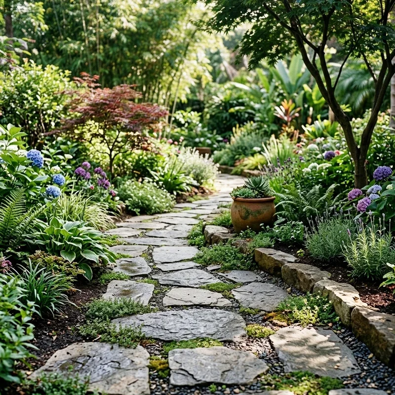 Flagstone Garden Ideas