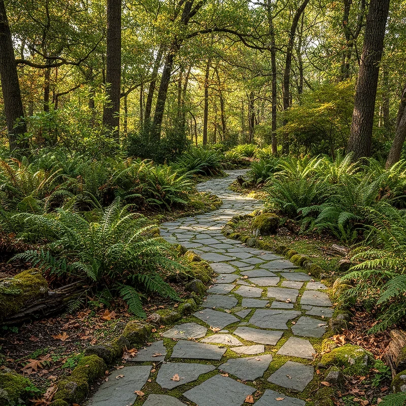 Woodland Garden Path Ideas