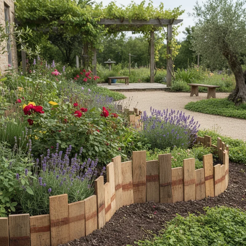 Wood Garden Edging Ideas