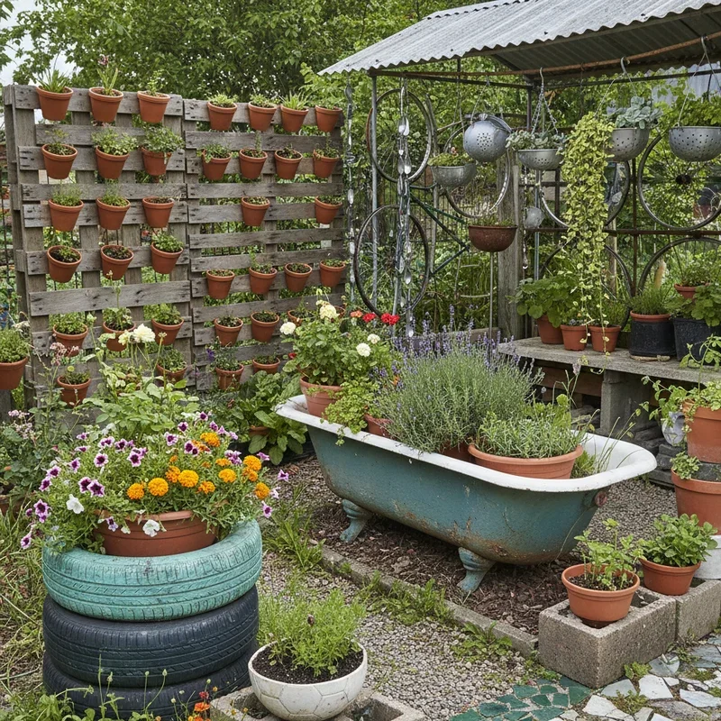 Junk Upcycled Garden Ideas