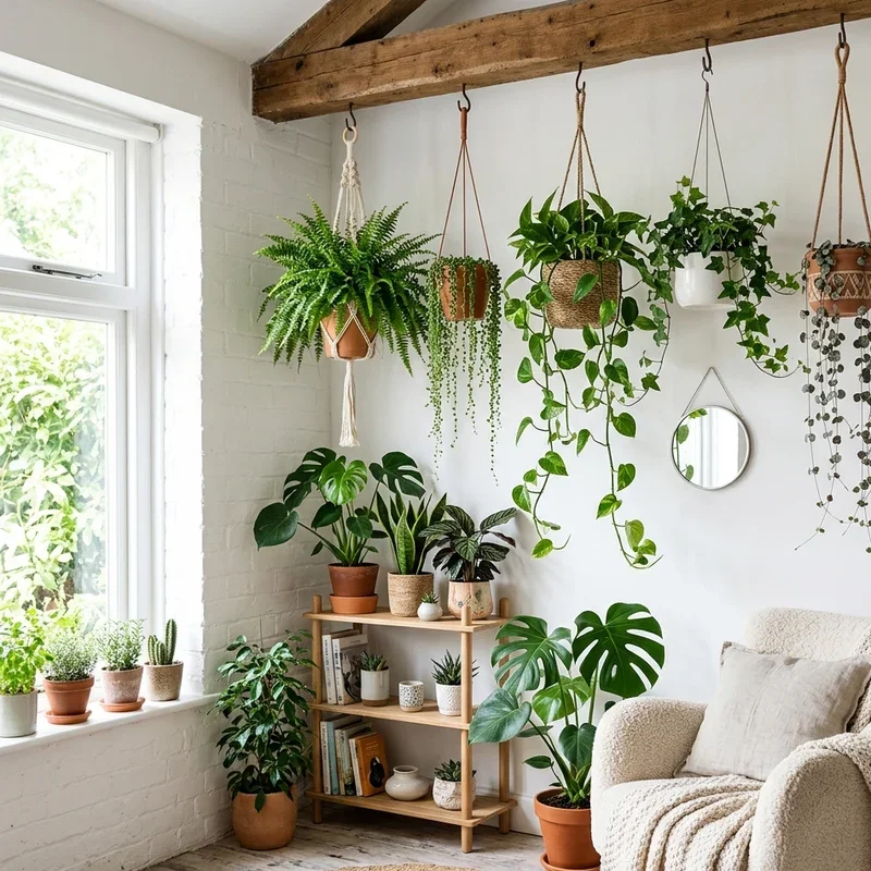 Living Room Plant Corner Ideas