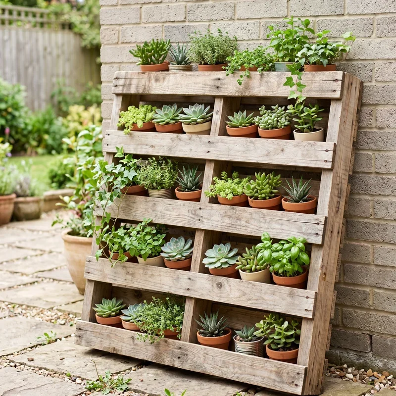 Pallet Plant Stand Ideas