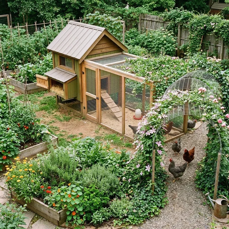 Chicken Coop Garden Ideas