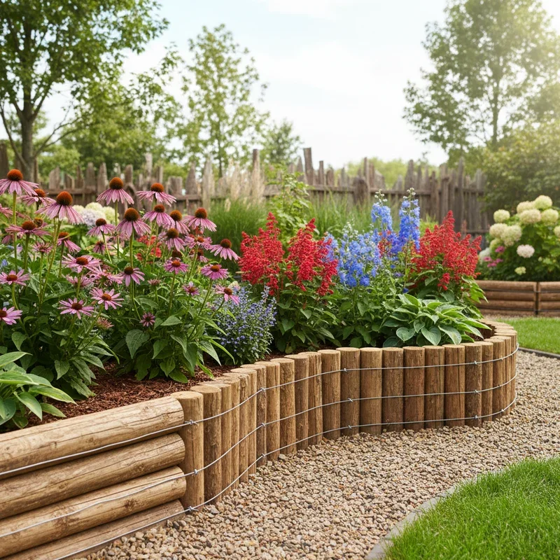 Wood Garden Edging Ideas