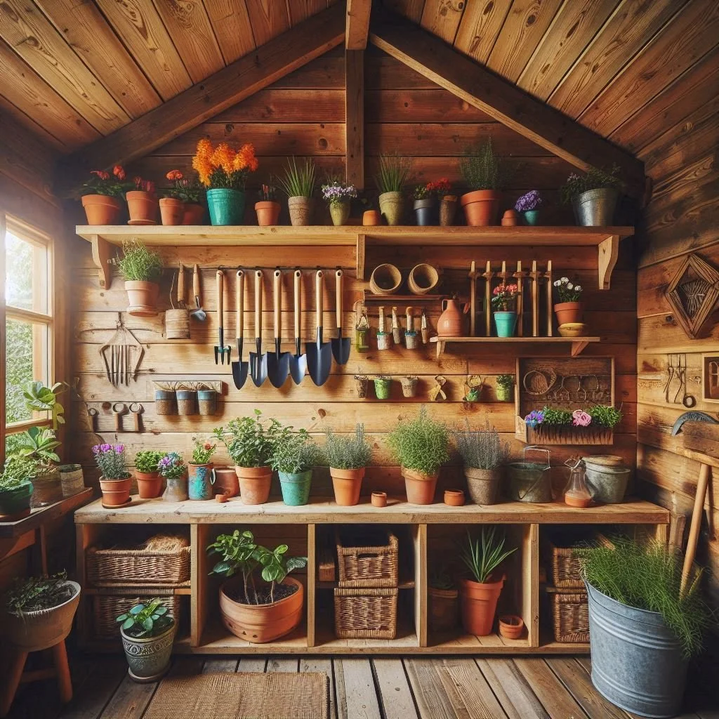 15 Functional Garden Shed Interior Ideas