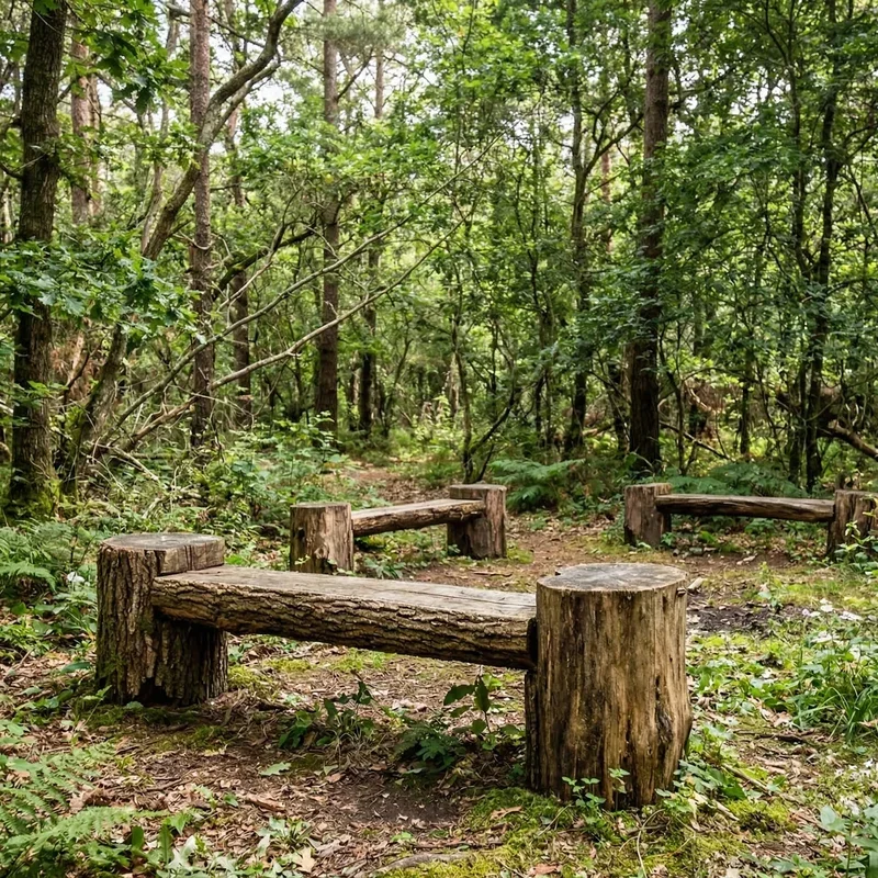 Tree Stump Bench Ideas