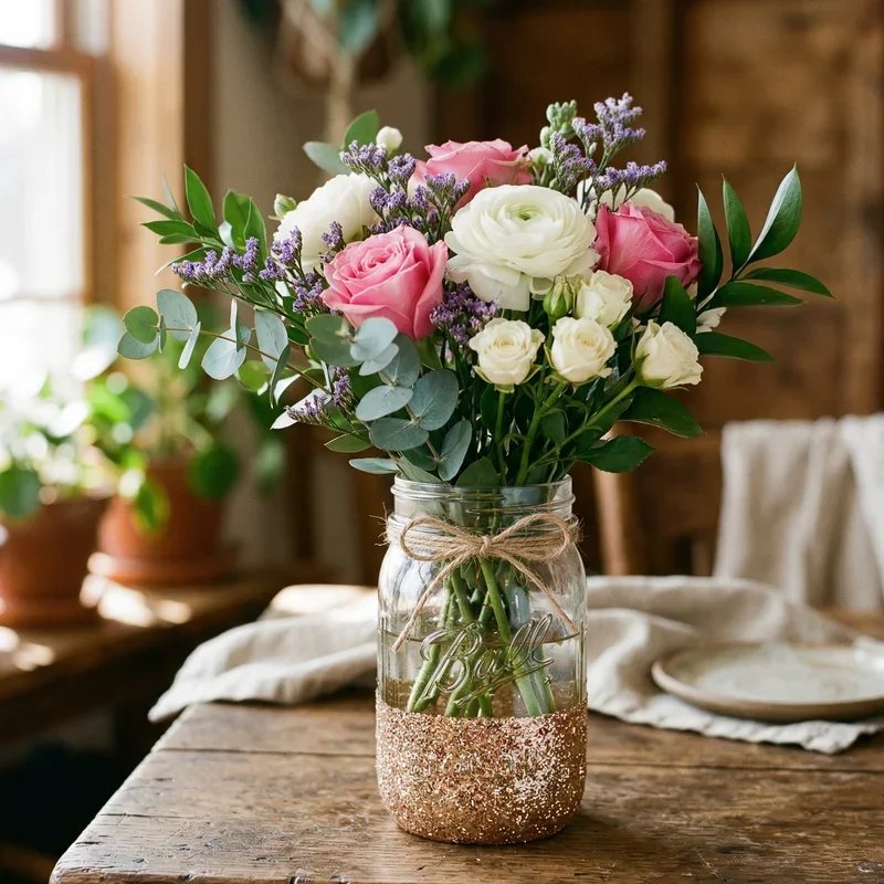 Mason Jar Flower Vase Ideas
